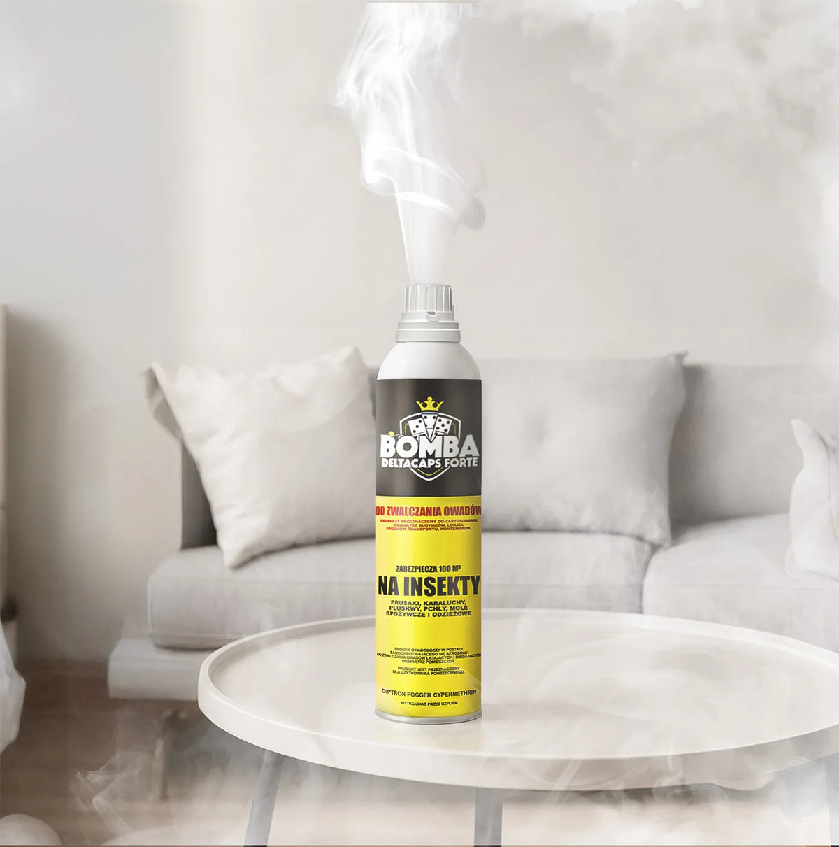 Bombe fumigène contre les cafards et les insectes – Deltacaps FORTE protège jusqu'à 100 m³