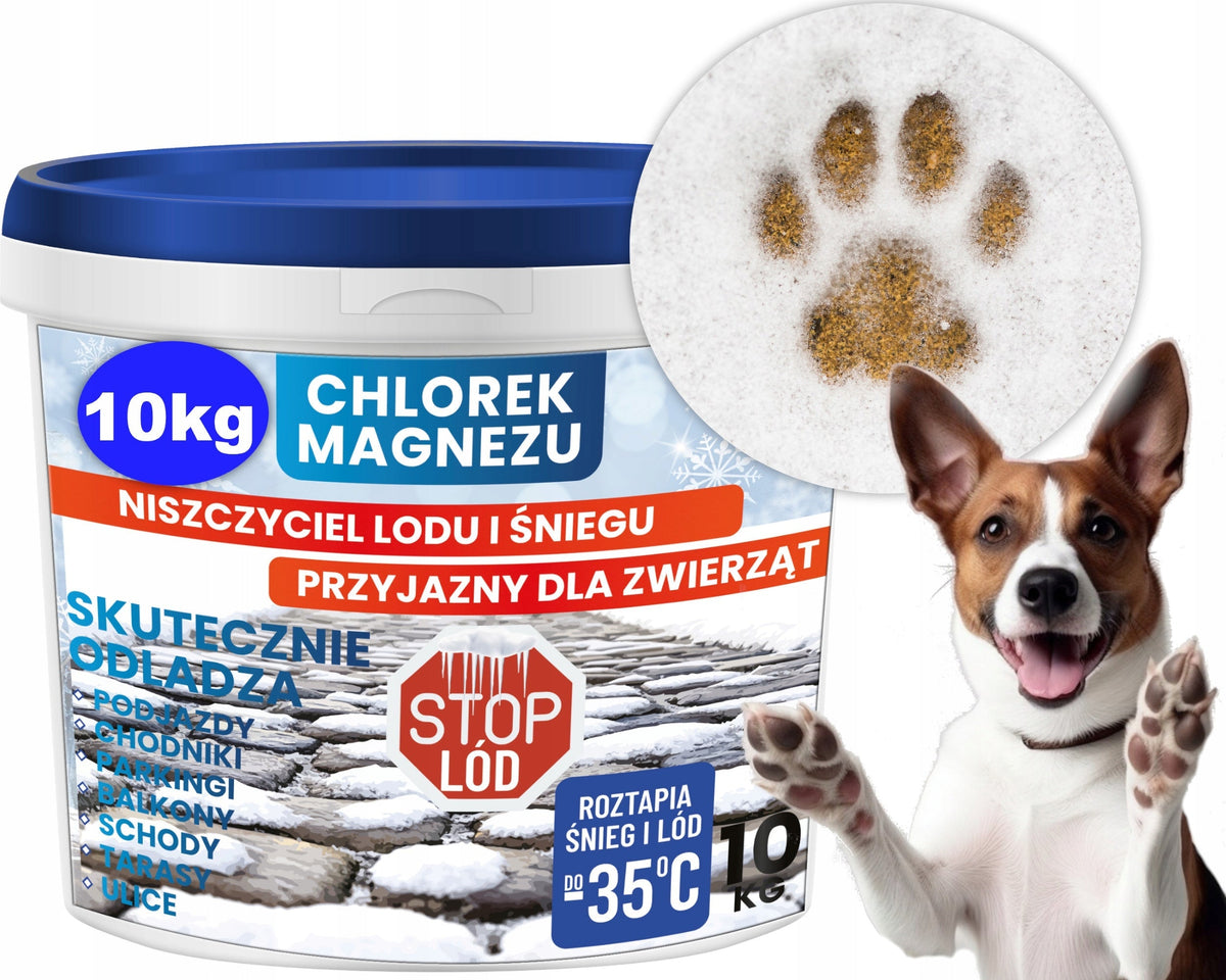 CHLORURE DE MAGNÉSIUM 10 KG – dégivrant, meilleur que le sel de déneigement et sans danger pour les animaux !