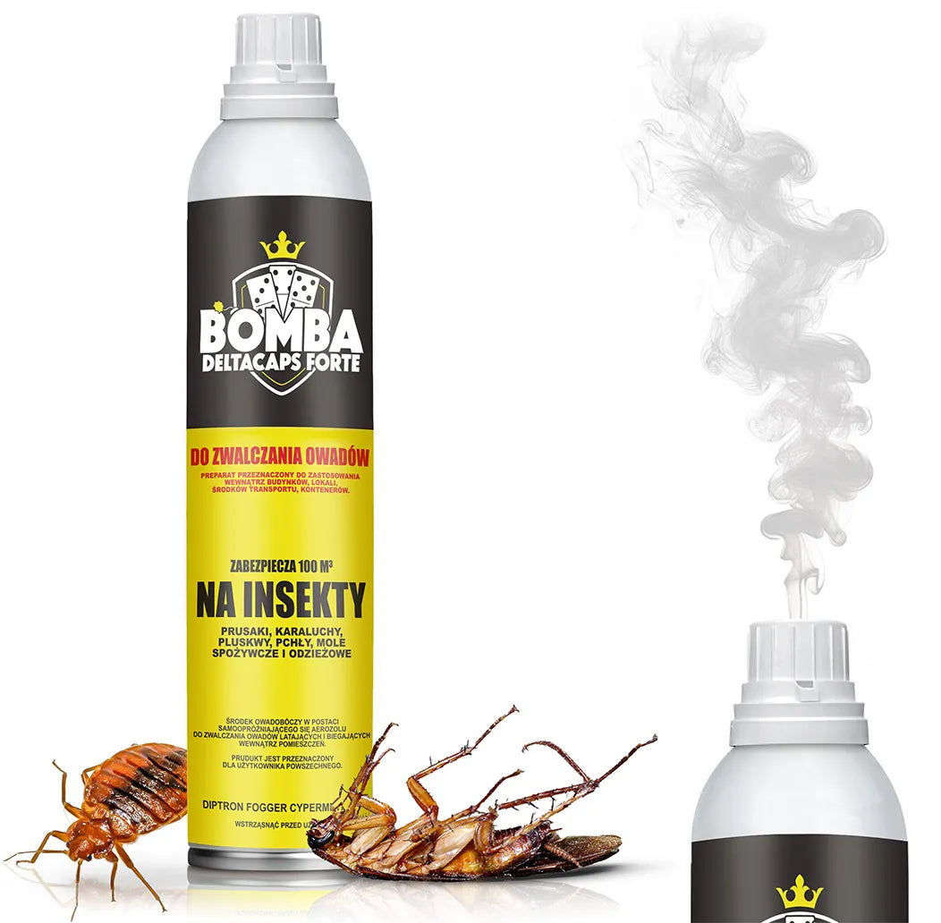 Bombe fumigène contre les cafards et les insectes – Deltacaps FORTE protège jusqu'à 100 m³