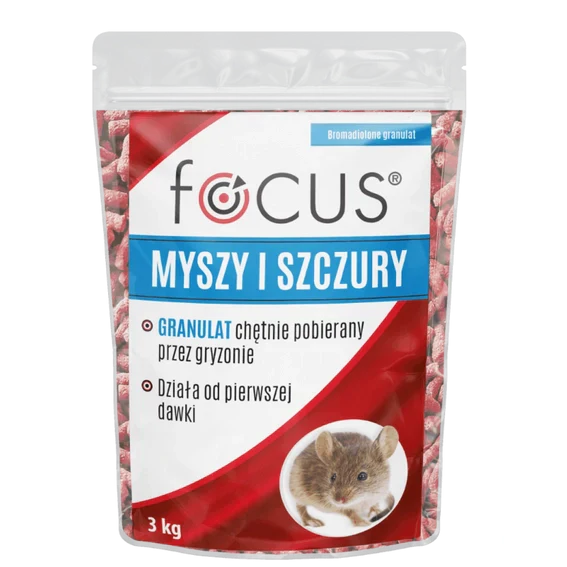 Granulés FOCUS contre les souris et les rats | 3 kg