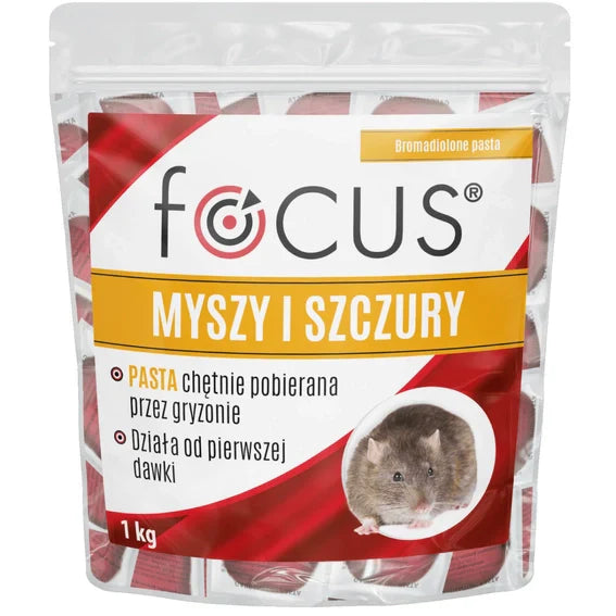 Focus Pasta – poison pour rats, souris et autres rongeurs | 1 kg