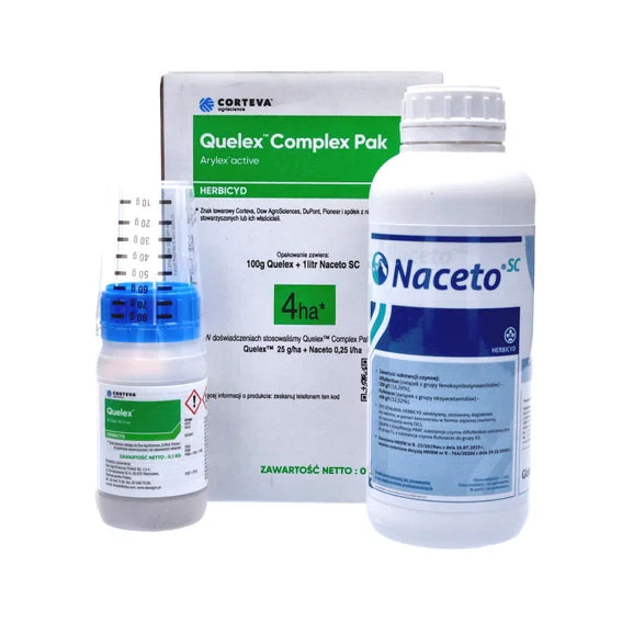 Quelex Complex Pak 4HA – Quelex 0,1 kg (Florasulam, Halauxyfen-méthyl) + Naceto 1 L (Diflufenican, Flufenacet)