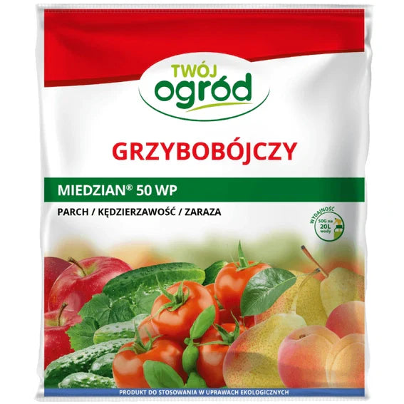 Miedzian 50 WP 100 g (oxychlorure de cuivre) Fongicide pour votre jardin