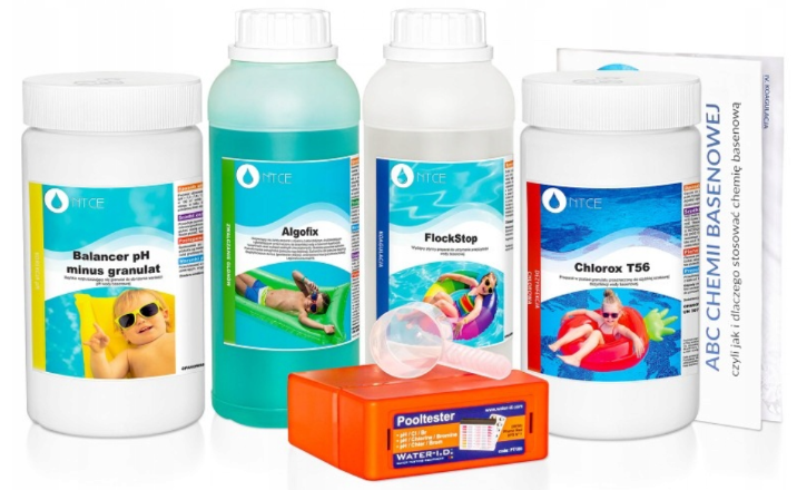 Ensemble de produits chimiques pour piscine 5 en 1